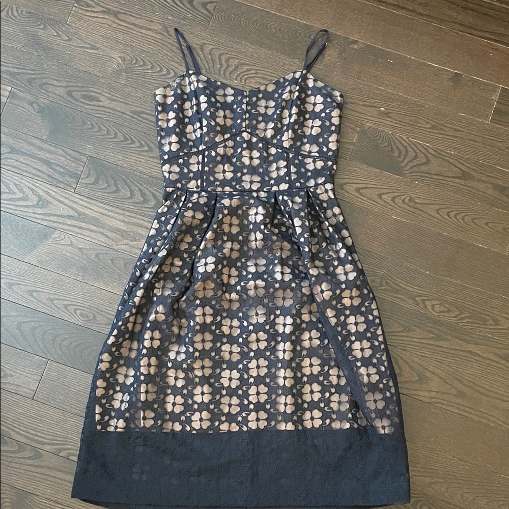 RW&Co NWOT Elegant Navy Floral Dress